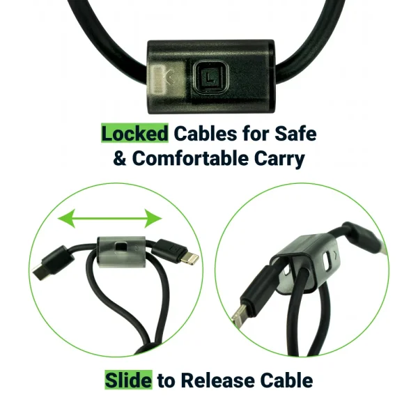 Powerbank 20K mAh with Built-in Type C, Lightning Cables, 45W Fast Charging