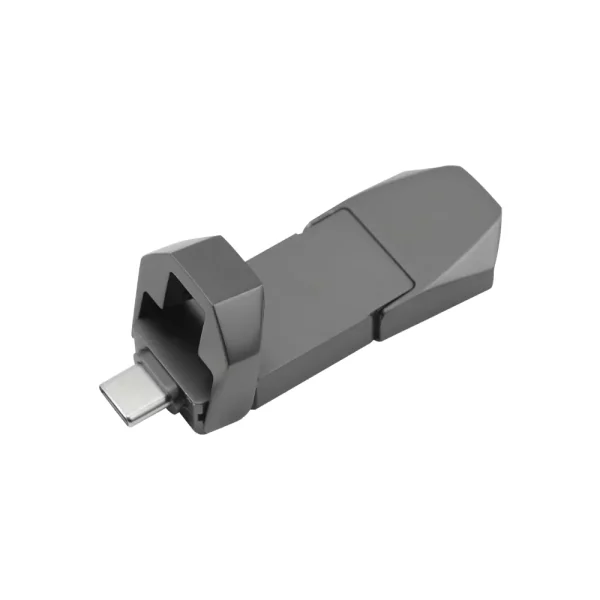 OTG USB Flip in Gun Metal 32GB V. 3.0 Type C, Flip Magnetic Cap