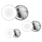 Aluminum Button Badges in Round Shaped