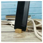 Bamboo Phone Stand with Round Key Holder