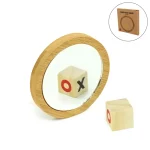 Bamboo Pocket Mirrors in Round-shaped, Lightweight & Portable