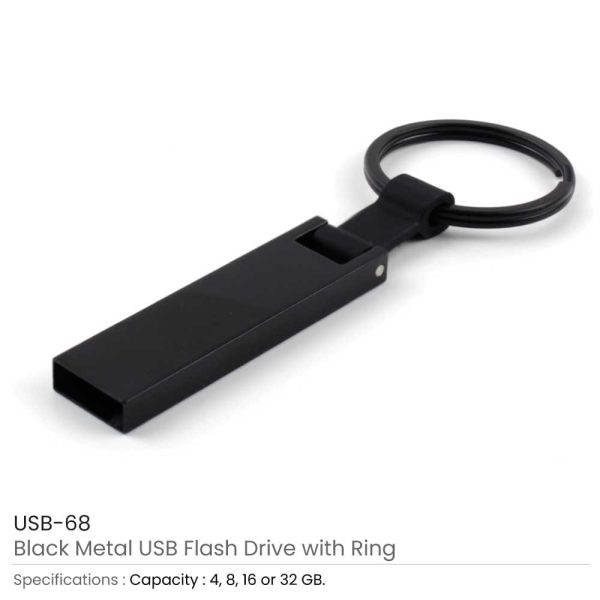 Black-Metal-USB-with-Key-Holder-USB-68-01-600x600