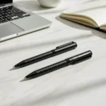 Black-Metal-Pens-with-Spiral-Design-Barrel-PN66-BLK-Blank-250×250