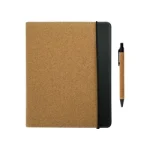 Cork-Cover-Folder-B5-Size-with-Notepad-Pen-and-Sticky-Notes-MB-10-Closed-View-250×250