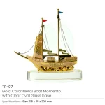 Golden-Boat-Shape-Memento-in-Metal-with-Glass-Base-TR-07-Blank-600×600