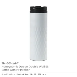 Honeycomb-Design-SS-Bottles-Double-Wall-with-PP-Interior-420ml-TM-061-WHT-250x250