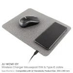 Fast Wireless Charging Mousepad in 15W, Foldable Design Type C