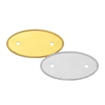 PVC Injected Logo Badges in Oval Shaped