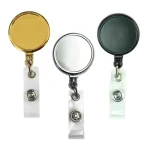 Round Metal Reel Badges for ID Cards