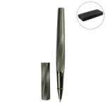 Rollerball Pens Swirl Design in Gunmetal Finish with PU Leather Box