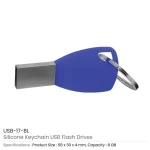 Silicone Keychain USB