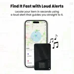 GPS Tracker Air Tags Anti-Loss & NFC Business Card, Wireless Rechargeable