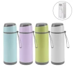 Sports Glass Bottles 500ml Twist off Lid and Carry Handle