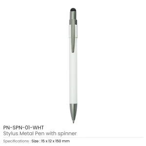 Stylus-Metal-Pen-with-Spinner-PN-SPN-01-WHT-300x300