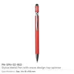 Stylus-Metal-Pens-with-Wave-Design-Top-Spinner-PN-SPN-02-BLK-300×300