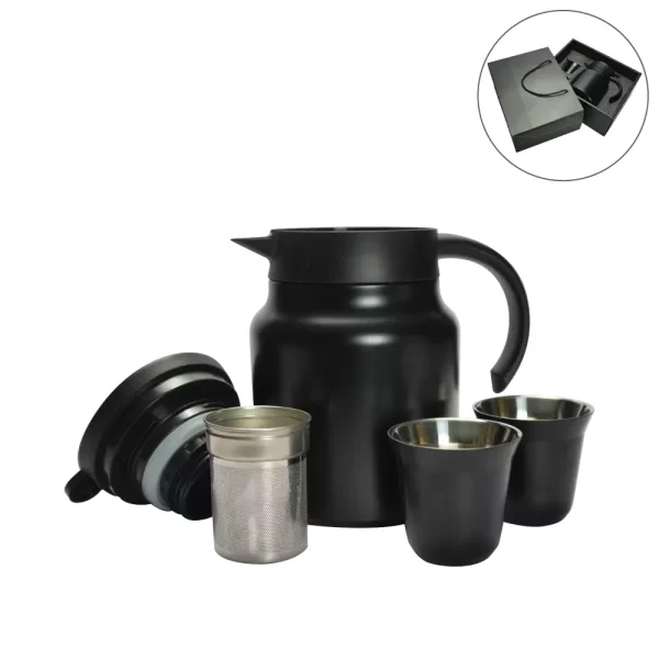 Arabic Tea & Coffee Pot With Cups Set – 1000 ml (1L)