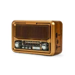Vintage Design Bluetooth Speaker with Radio and Solar Panel