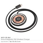 Round Magnetic 15W Fast Wireless Charger Type C