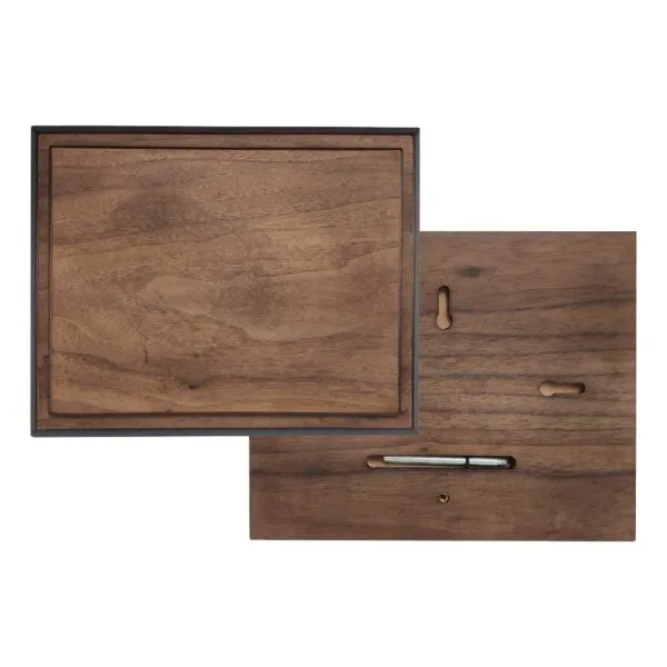 Rectangle Matt Veneer Wooden Plaque with Box