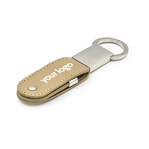 Leather Keychain USB Flash